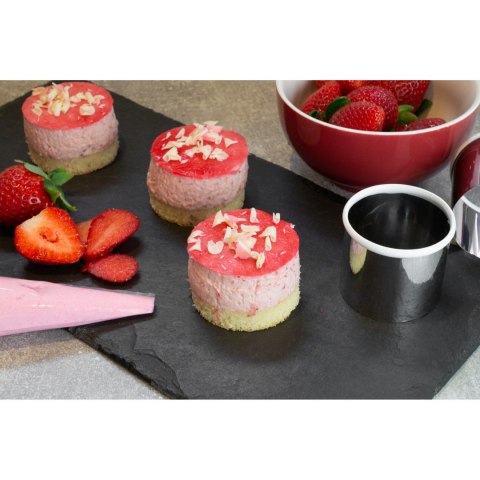 Foremki lub wykrawacze do deserów i dekoracji okrągłe śred. 4 - 9 x 5 cm LURCH