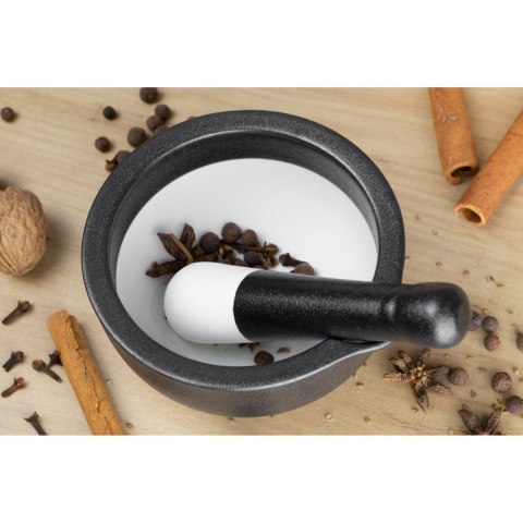 Moździerz z tłuczkiem, porcelana, śred. 11,5 cm