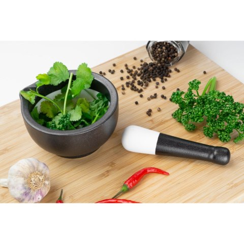 Moździerz z tłuczkiem, porcelana, śred. 11,5 cm