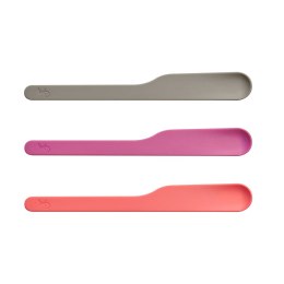 Noże śniadaniowe, 3 szt., silikon, 16 cm