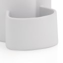 Ceramiczny dozownik do mydła ze szczotką do naczyń KELA 350 ML 10 x 11 x 22 cm biały
