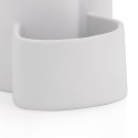 Ceramiczny dozownik do mydła ze szczotką do naczyń KELA 350 ML 10 x 11 x 22 cm biały