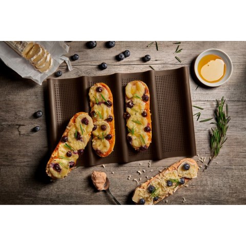 Forma na 4 mini-bagietki, 32,5 x 20,5 cm