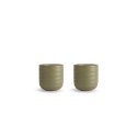 Kubki do grzanego wina 2 sztuki SAGAFORM kamionka 0,18 L śred. 7 x 7,5 cm zielone