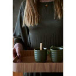 Kubki do grzanego wina 2 sztuki SAGAFORM kamionka 0,18 L śred. 7 x 7,5 cm zielone