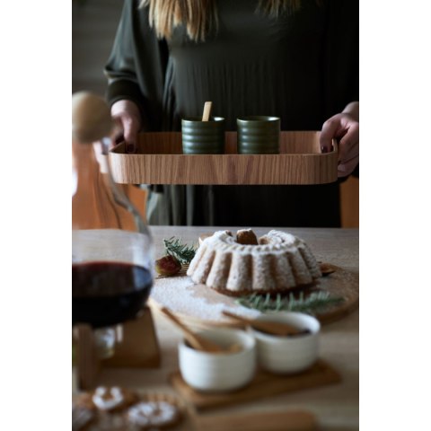 Kubki do grzanego wina 2 sztuki SAGAFORM kamionka 0,18 L śred. 7 x 7,5 cm zielone