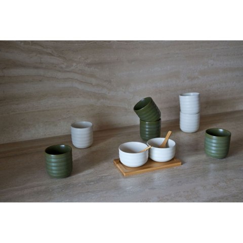 Kubki do grzanego wina 2 sztuki SAGAFORM kamionka 0,18 L śred. 7 x 7,5 cm zielone