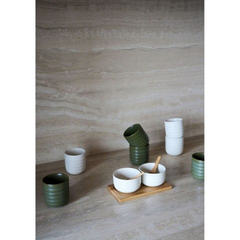 Kubki do grzanego wina 2 sztuki SAGAFORM kamionka 0,18 L śred. 7 x 7,5 cm zielone