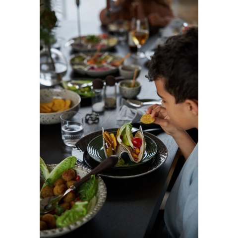 Podstawki do taco SAGAFORM 2 sztuki kamionka 11,5 x 12 x 5,5 cm szare