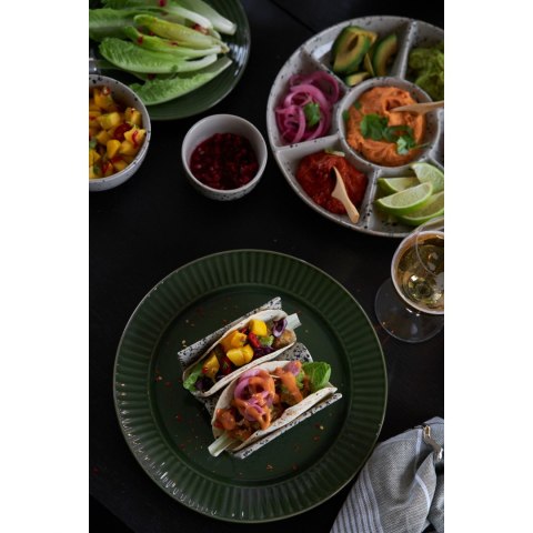 Podstawki do taco SAGAFORM 2 sztuki kamionka 11,5 x 12 x 5,5 cm szare