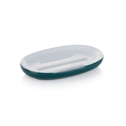Ceramiczna mydelniczka KELA 13,5 x 8,5 cm ciemnozielona
