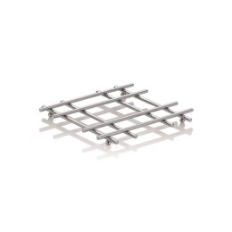 Podkładka pod gorące naczynia, metal chromowany, 21x21x2 cm