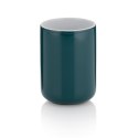 Ceramiczy kubek łazienkowy śred.7,5 cm wys. 10 cm ciemnozielony