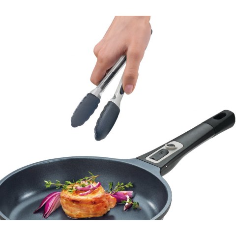 Szczypce silikonowe KUCHENPROFI 21 cm czarne