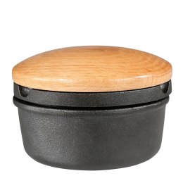 Żeliwny moździerz z bukową pokrywą ZASSENHAUS średnica 11 cm