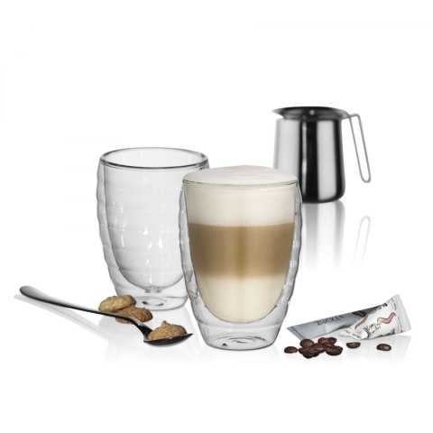 2 szklanki do latte macchiato o podwójnych ściankach 0,35 L KELA