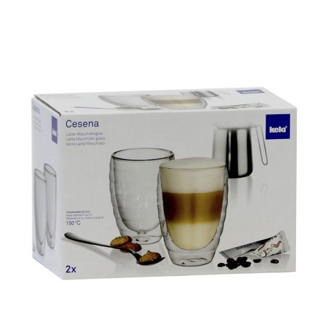 2 szklanki do latte macchiato o podwójnych ściankach 0,35 L KELA