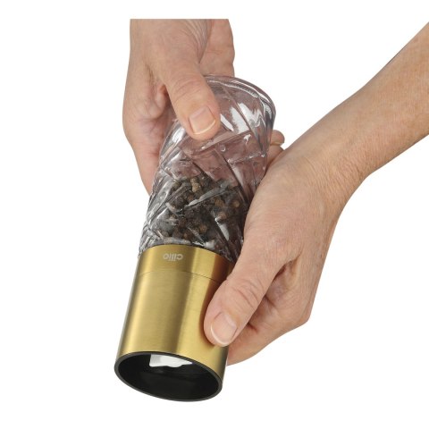 Młynek do soli pieprzu kolor złoty CILIO średnica 5,5 CM