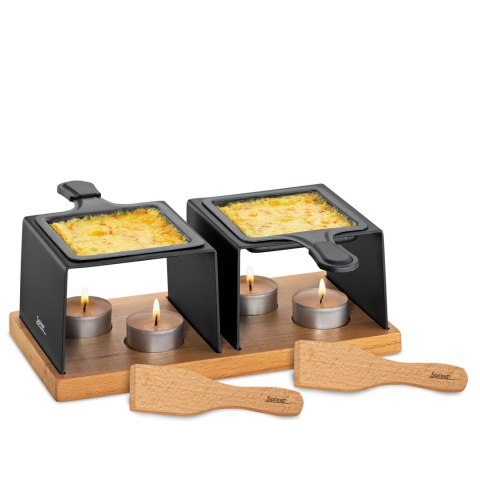 Mini raclette na tealight dla 2 osób 24,5 x 12,5 x 8 cm