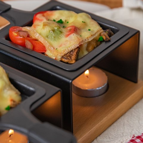 Mini raclette na tealight dla 2 osób 24,5 x 12,5 x 8 cm