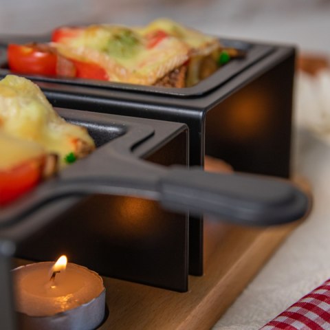 Mini raclette na tealight dla 2 osób 24,5 x 12,5 x 8 cm