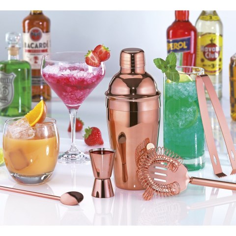 Zestaw barowy 5 elementów kolor miedziany CILIO