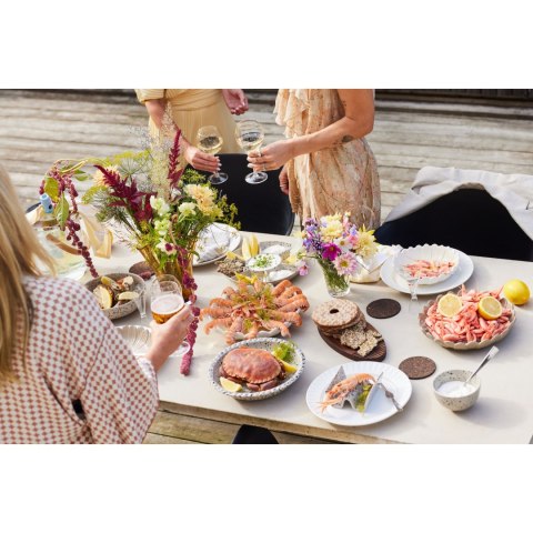 Talerz głęboki średnica 27 x 5,5 CM beżowy SAGAFORM