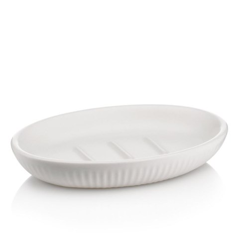 Mydelniczka ceramiczna biała