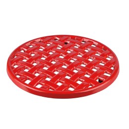 Podkładka pod gorące naczynia żeliwo śred. 20 cm czerwona