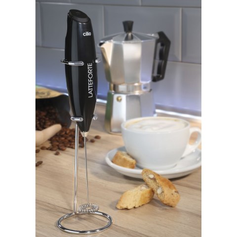 Spieniacz do mleka na stojaku CILIO 23 cm biały