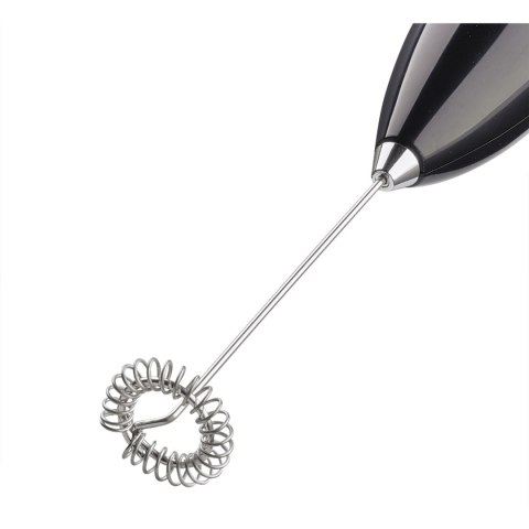 Spieniacz do mleka na stojaku CILIO 23 cm metaliczny błyszczący