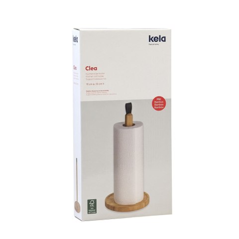 Stojak na ręczniki papierowe KELA bambus 14 x 33 cm