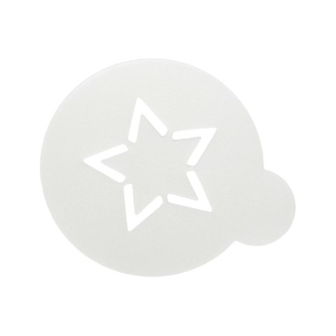 Szablony do dekoracji kawy CILIO 6 sztuk śred. 9 cm