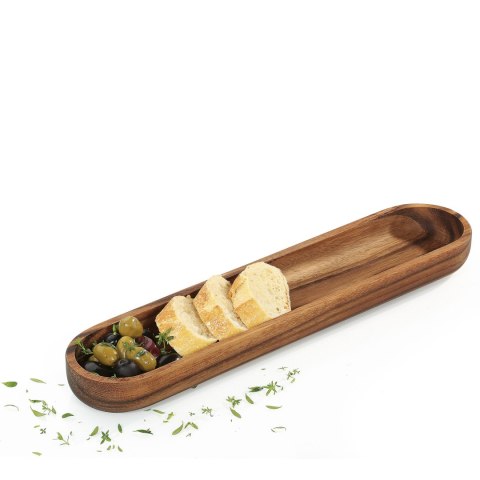 Taca do serwowania akacjowa ZASSENHAUS 45 x 9,5 x 4 CM