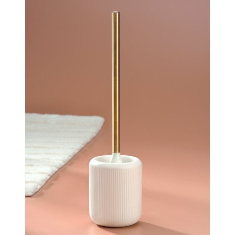 Zestaw toaletowy KELA średnica 11 x 45,5 cm biało złoty