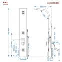 Panel prysznicowy Corsan BAO Mieszacz Drewno bambusowe