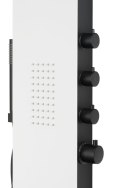 Panel prysznicowy Corsan DUO Termostat Biało-Czarny