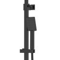 Zestaw natryskowy z termostatem Kolumna Corsan ANGO Deszczownica 25cm Czarna