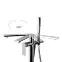 Bateria wannowa wolnostojąca Corsan CMB7159CH Trino chromowana