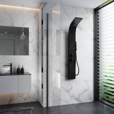Panel prysznicowy Corsan ALTO Mieszacz Czarny