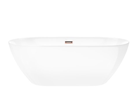 Wanna wolnostojąca Corsan OLVENA 170 x 75 cm Korek klik-klak Miedziany / Różowe Złoto
