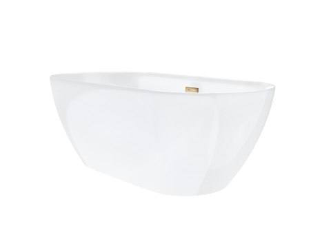 Wanna wolnostojąca Corsan OLVENA 170 x 75 cm Korek klik-klak Miedziany / Różowe Złoto
