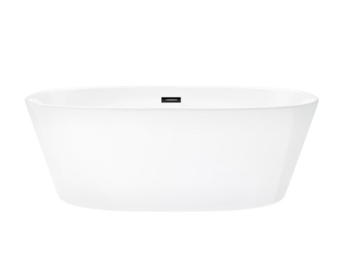 Wanna wolnostojąca Corsan SALINA 170 x 72 cm Korek klik-klak Czarny