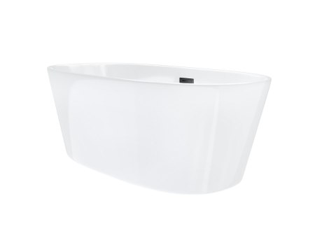 Wanna wolnostojąca Corsan SALINA 170 x 72 cm Korek klik-klak Czarny