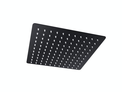 Zestaw prysznicowy Corsan Ango czarny z deszczownicą 25 cm, baterią termostatyczną i prysznicem