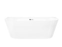 Wanna przyścienna wolnostojąca Corsan MONO 160 x 75 cm Korek klik-klak Chrom