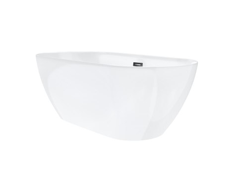 Wanna wolnostojąca Corsan OLVENA 160 x 76 cm Korek klik-klak Czarny