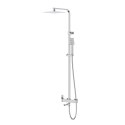 Zestaw natryskowy Kolumna prysznicowa Corsan ANGO Deszczownica 25cm Wylewka obrotowa Chrom