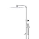 Zestaw natryskowy Kolumna prysznicowa Corsan ANGO Deszczownica 25cm Wylewka obrotowa Chrom