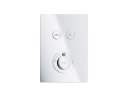 Zestaw prysznicowy podtynkowy Corsan BOX Termostat przyciskowy Deszczownica 25cm Chrom